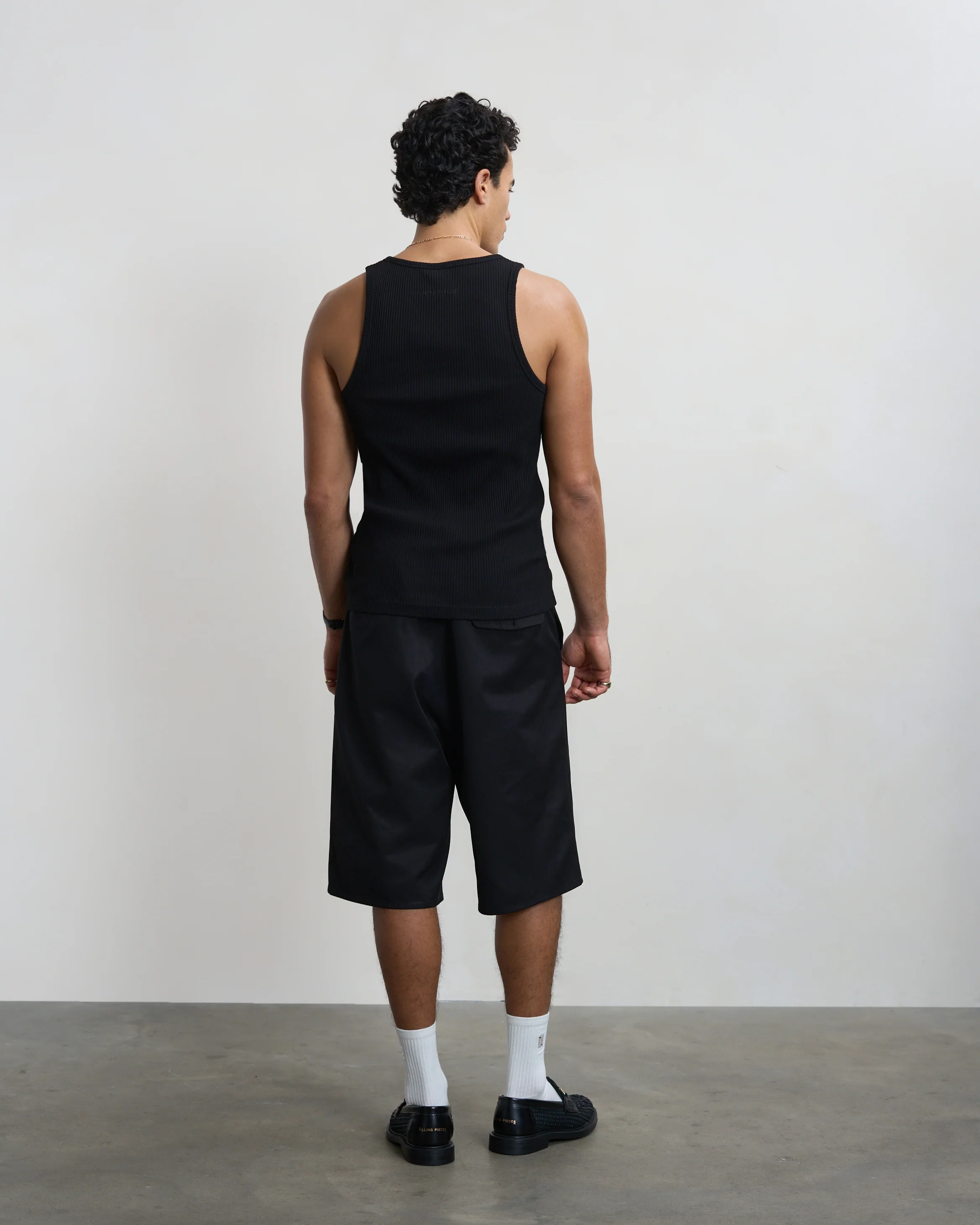 Tank Top Ribbed Black - Image 8