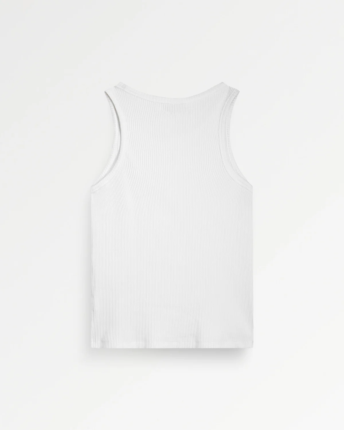 Tank Top Ribbed White - Image 3