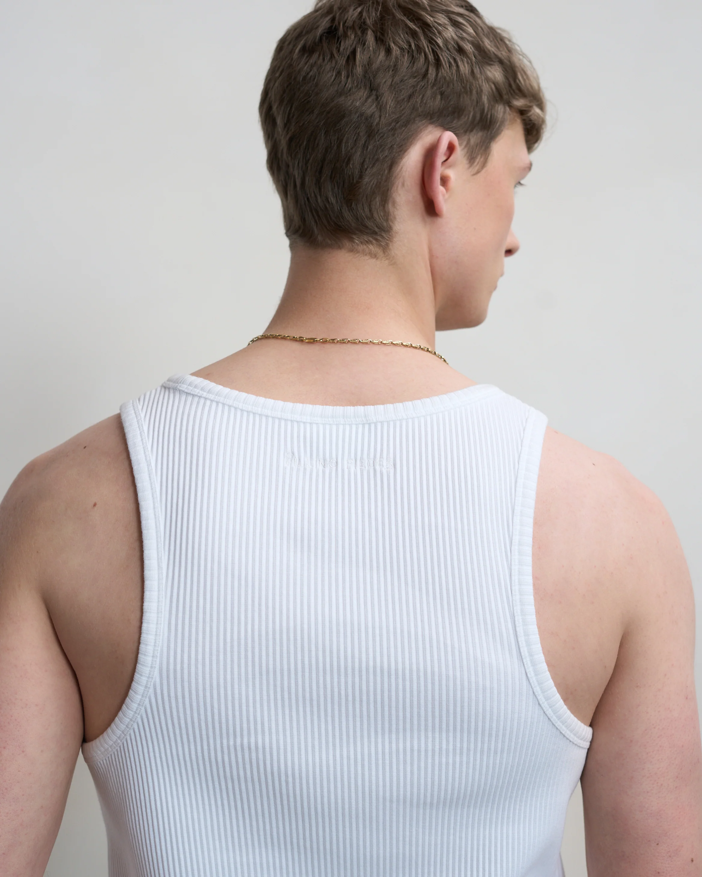 Tank Top Ribbed White - Image 7