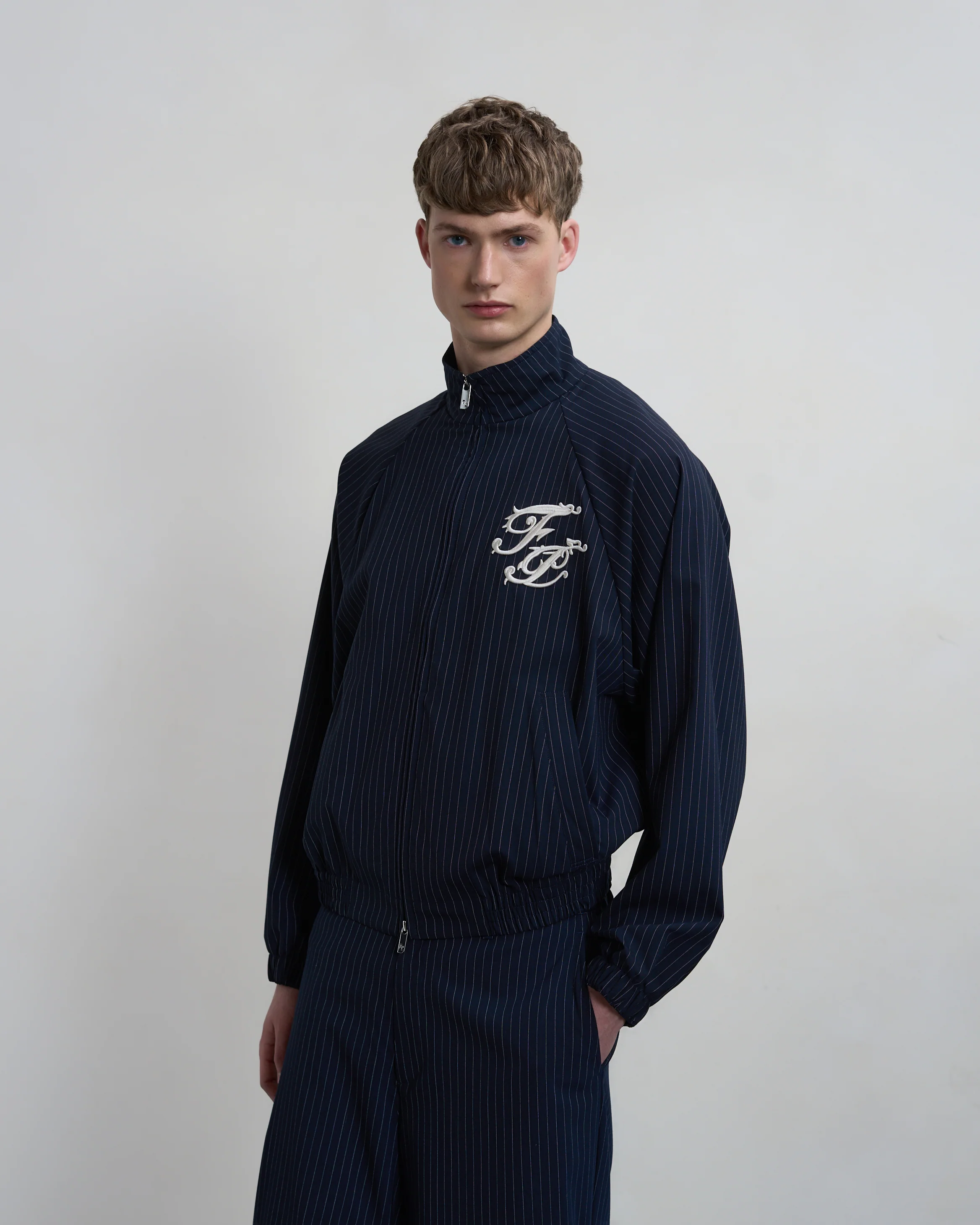 Track Jacket Pinstripe Blue - Image 4
