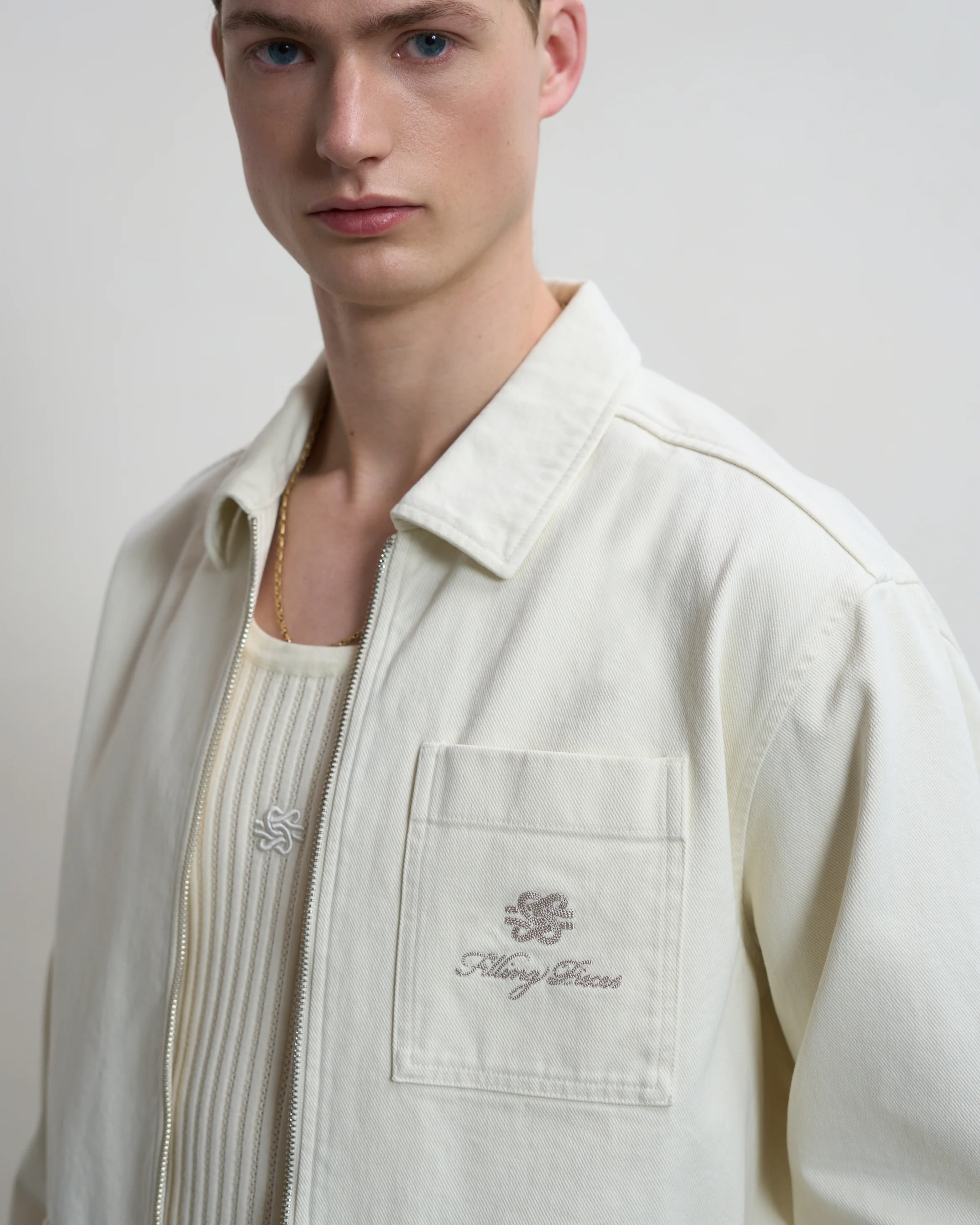 Worker Jacket Antique White - Image 6