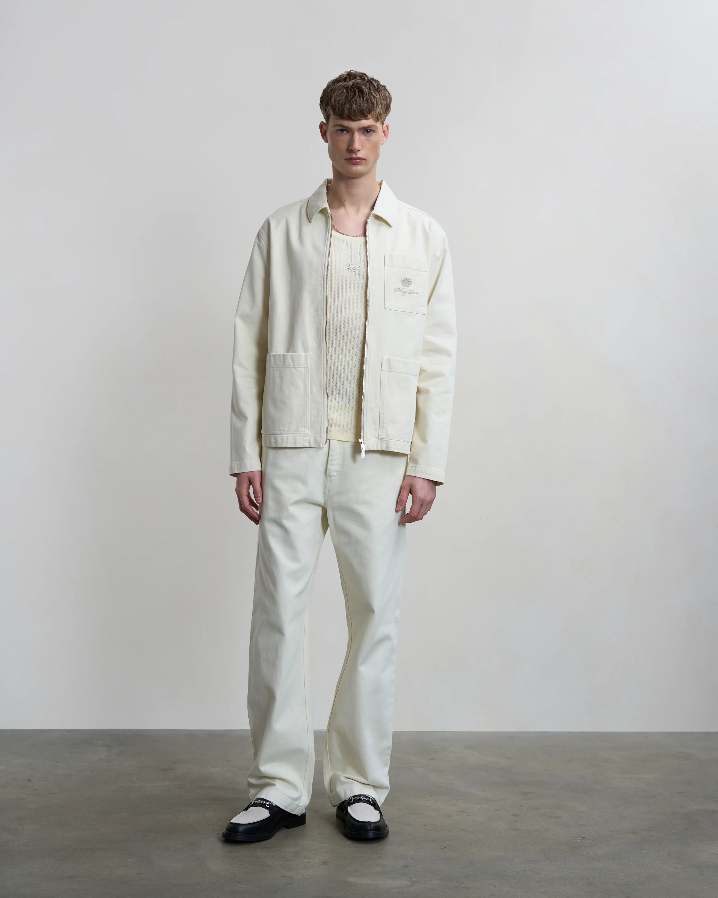 Worker Pants Antique White - Image 4