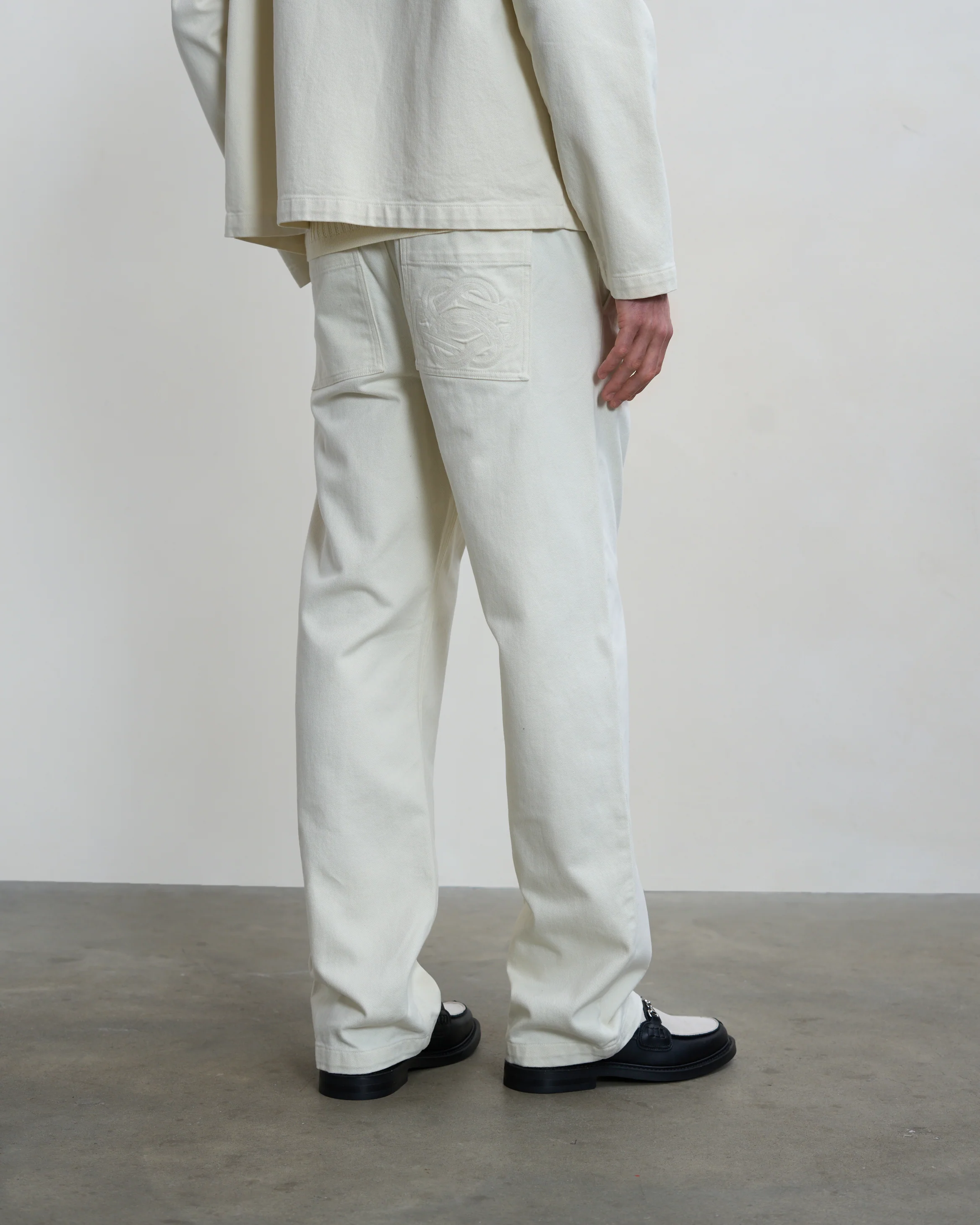 Worker Pants Antique White - Image 6