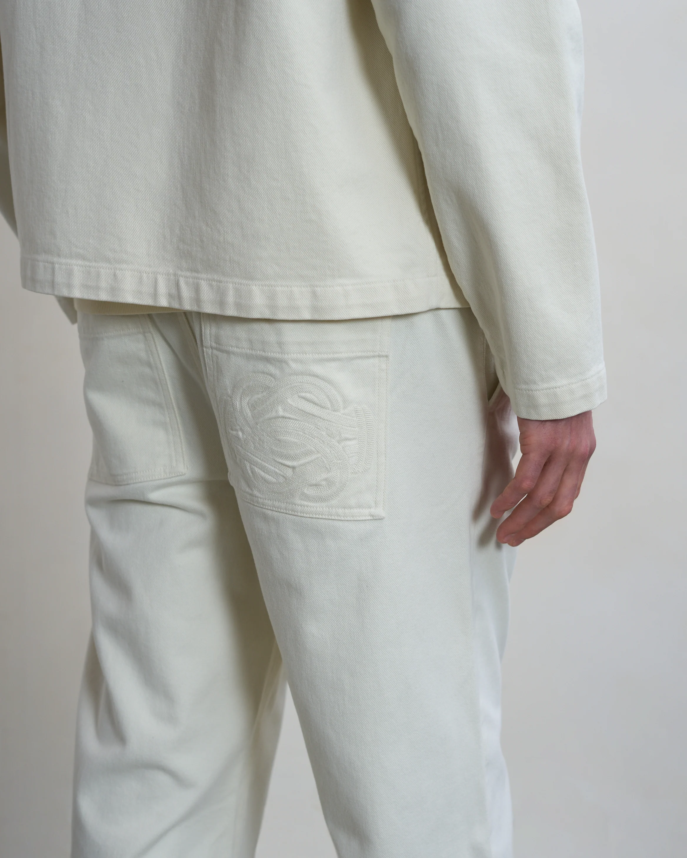 Worker Pants Antique White - Image 7