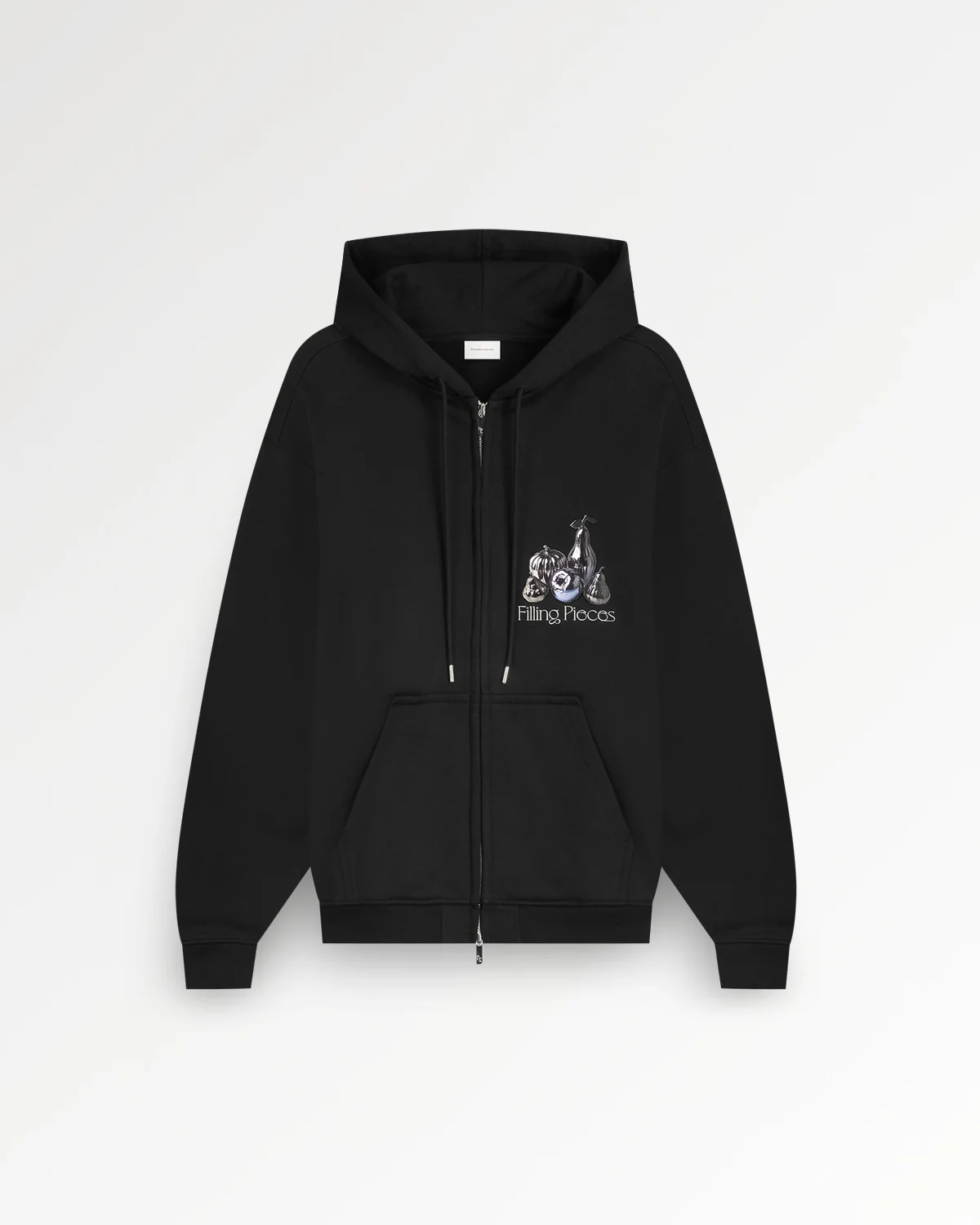 Zip Hoodie Chrome Fruit Black - Image 2