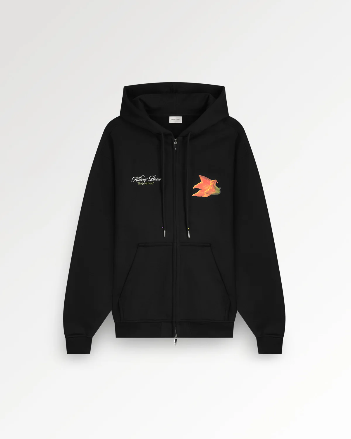 Zip Hoodie Zucchini Black - Image 2
