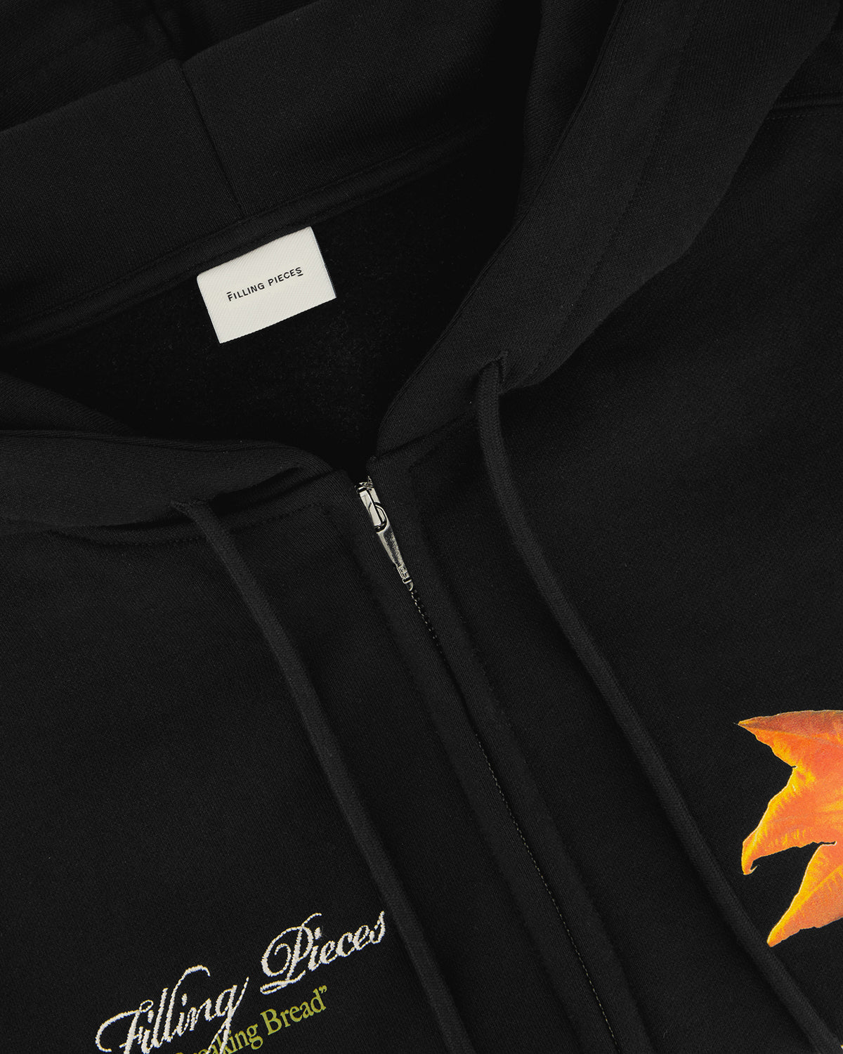 Zip Hoodie Zucchini Black - Image 3