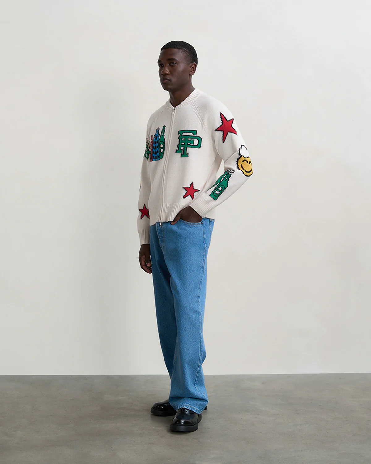 Zip Knit Heineken Antique White - Image 7